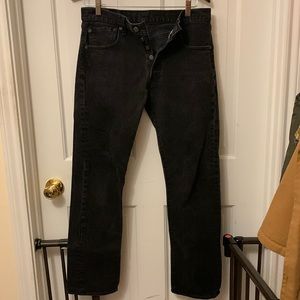 Levis 501 black jean pants